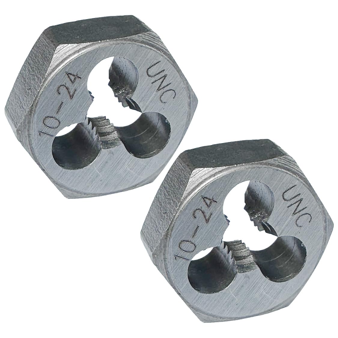10-32 Hex Die 2 Pcs Right Hand Thread Repair Tool Alloy Steel Hexagonal Die for External Thread Cutting and Screw Thread Restoring in Metalworking and Machinery — Amazon image 5
