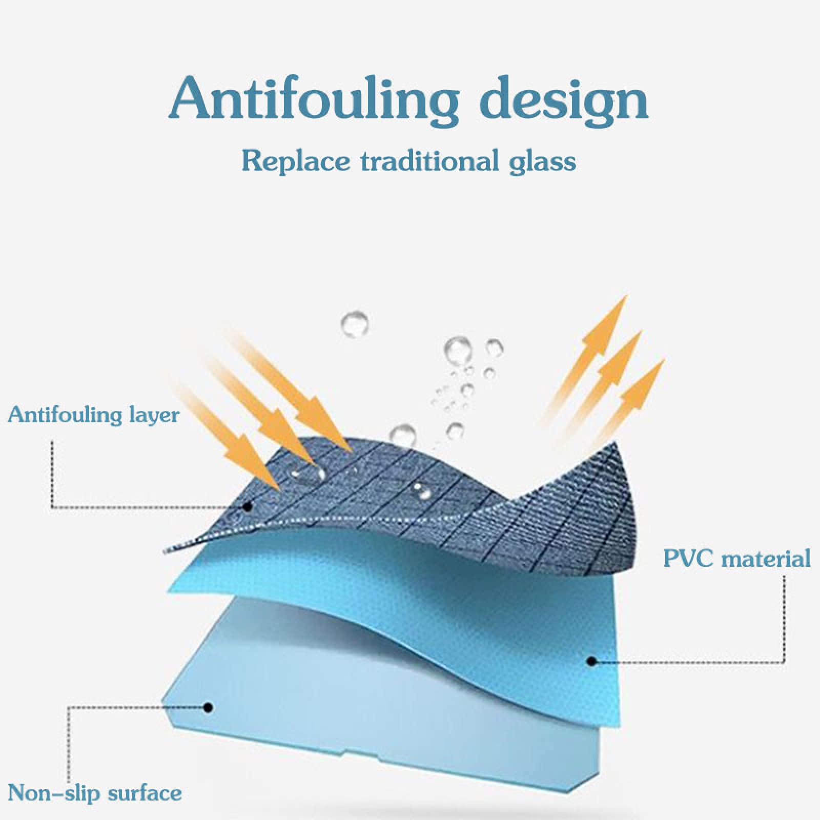 Tovaglia in vinile lavabile – blu chiaro PVC cucina linoleum 140 x 180 cm facile da pulire antimacchia per tavolo da pranzo impermeabile perfetta per casa ed eventi