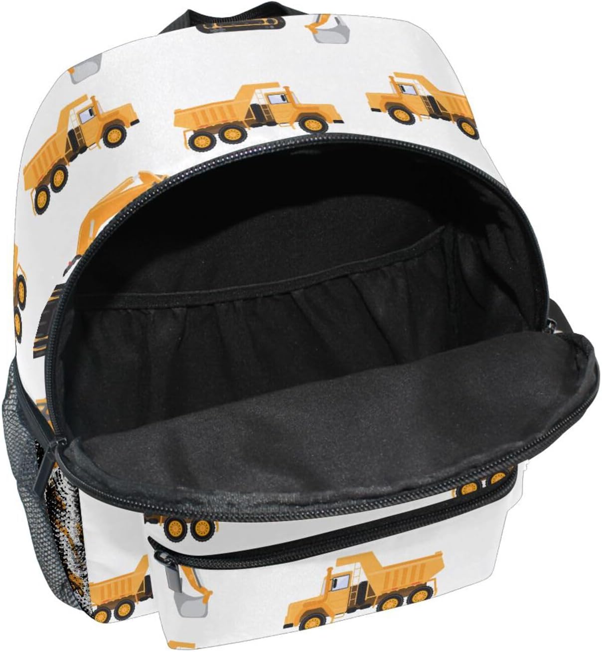 OREZI Cute Toddler Backpack Industrial Car Excavator and Trucks Backpack for Boys Girls Kindergarten Backpack Toddlers Daycare Bag Preschool Backpack