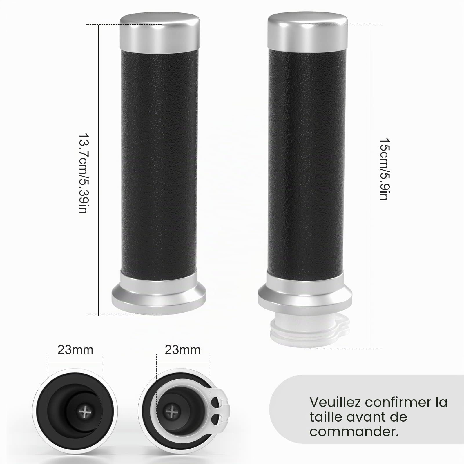Poignée de Moto 25 mm pour Shadow VT/XVS 400/600/750/1100/1300 Magna