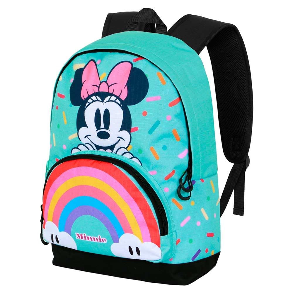 Disney Minnie Mouse Rainbow-FAN HS Backpack 3.0, Turquoise, 31 x 41 cm, Capacity 22 L