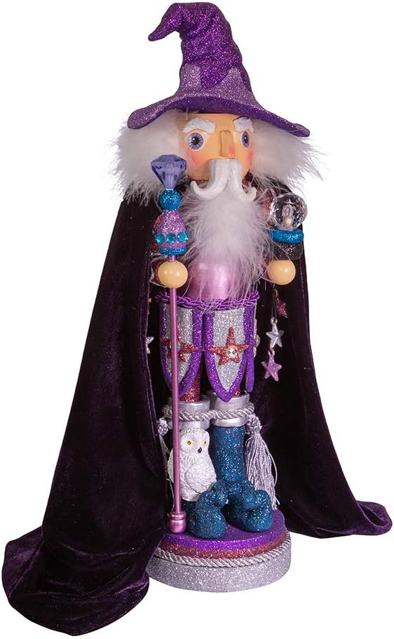 Kurt S. Adler, Inc. HA0394 Kurt Adler 18" Hollywood Purple Wizard Nutcracker