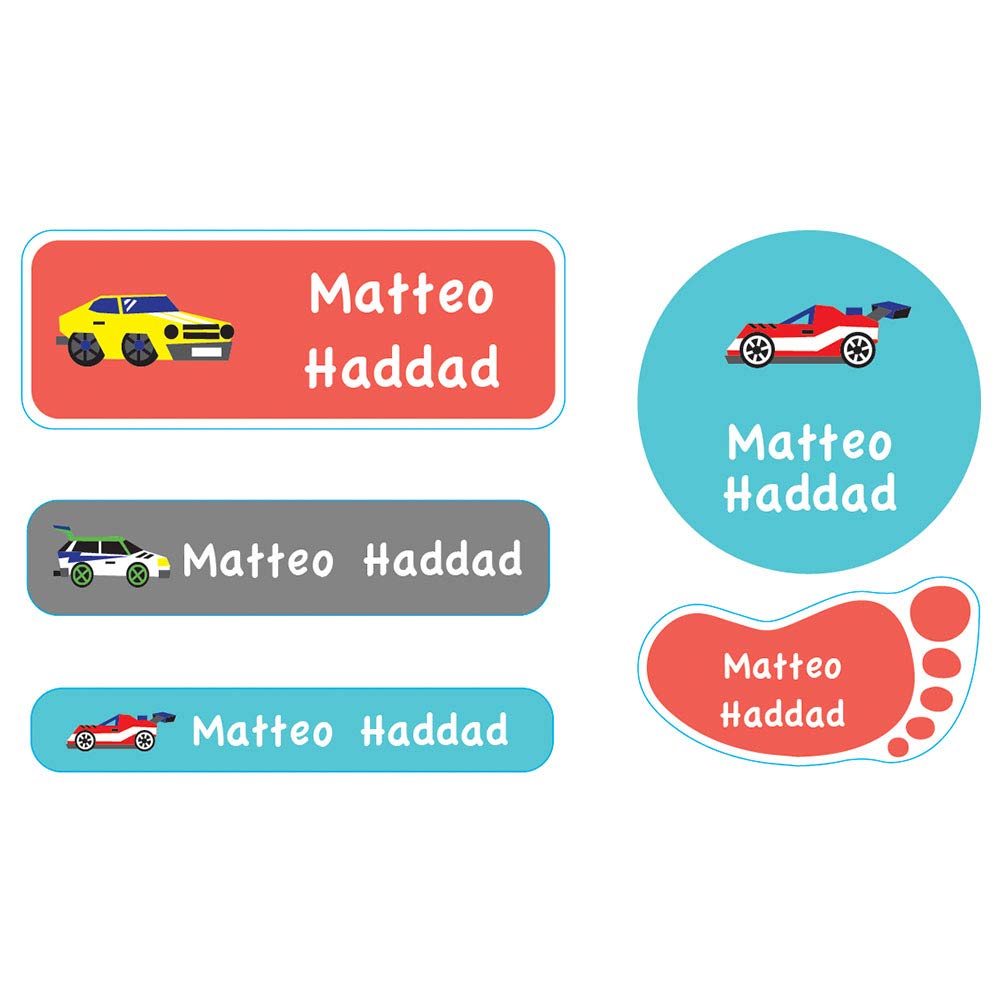 Essmak Dolphin Personalized Name Labels – Custom Waterproof Stickers for School Supplies, Lunch Boxes & Clothing