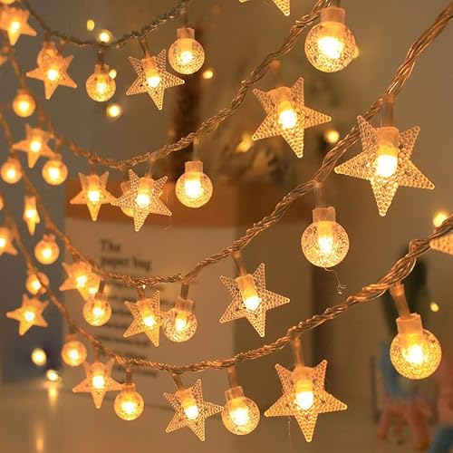 Naweida Star Gbobe String Lights 20Ft 40 Led Fairy Lights Usb Operated Waterproof Indoor Outdoor Christmas Lights For Bedroom Party Wedding Xmas Tree Decoration thumb #3