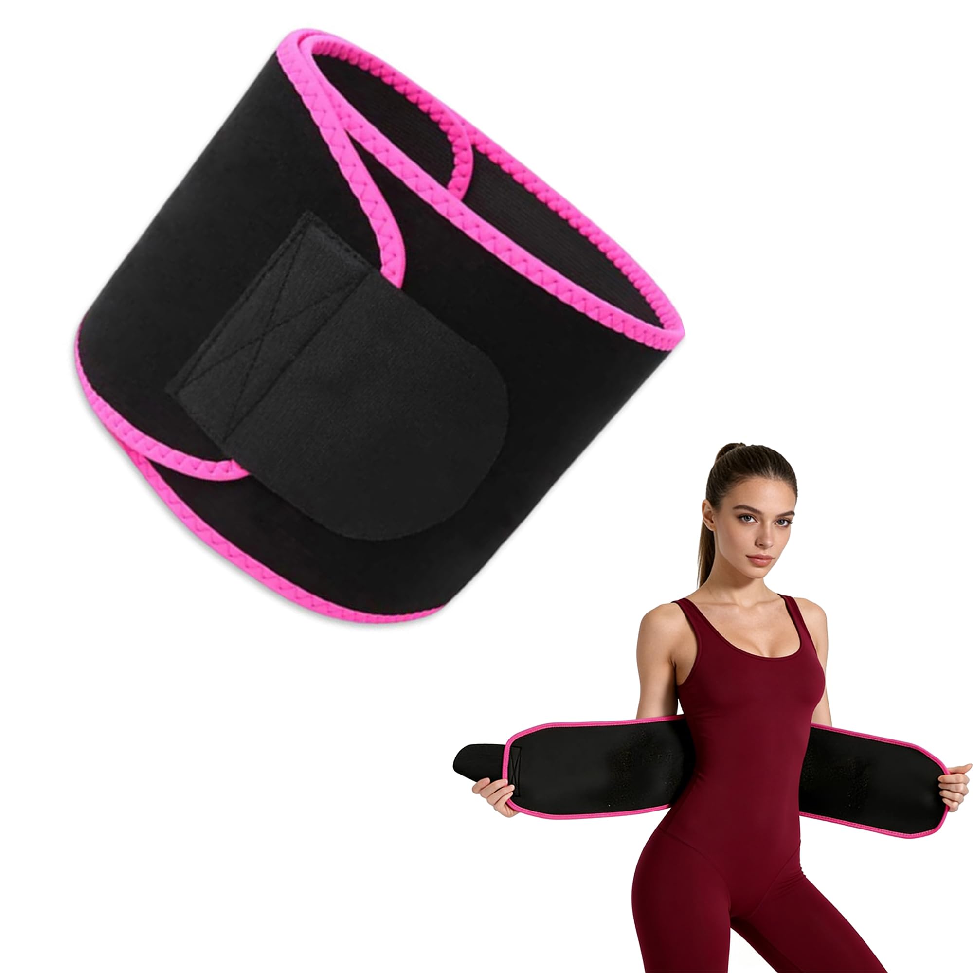 Waist Trainer Belt for Women - Sauna Tummy Toner with Lower Belly Support, Lumbar Support, and Sauna Suit Effect - Enhance Your Workout Results!
