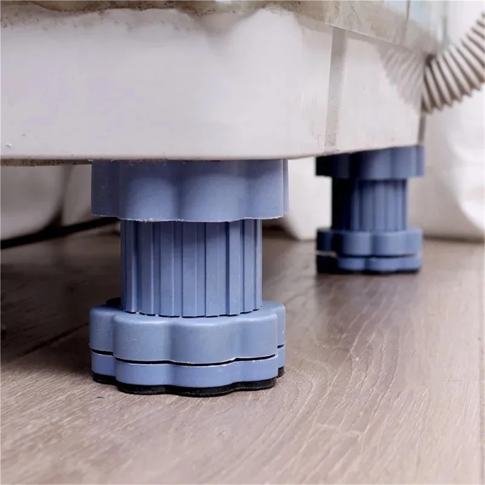 Almohadillas universales for los pies de la lavadora, altura ajustable, Base antivibración for refrigerador, soportes soporte antideslizantes fijos, 4 Uds para lavadora
