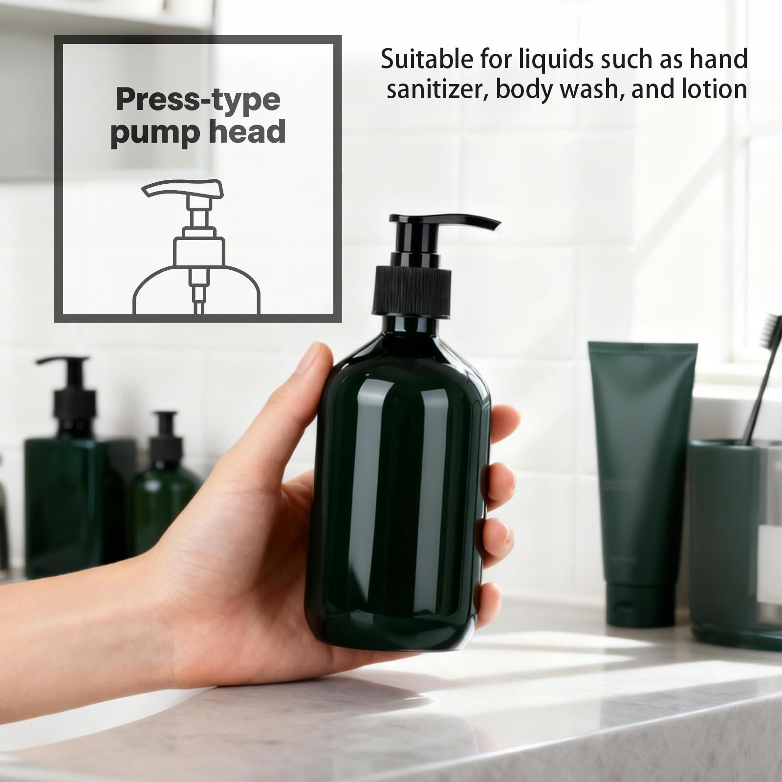 3 Pz Spruzzino Nebulizzatore Capelli, 500ml Nebulizzatore Acqua, Bottiglia Spray Vuota, Flacone Spray Bottle Spruzzino Capellio, Spruzzatore Giardino, con 3 teste di pompaggio e 1 imbuto (verde)