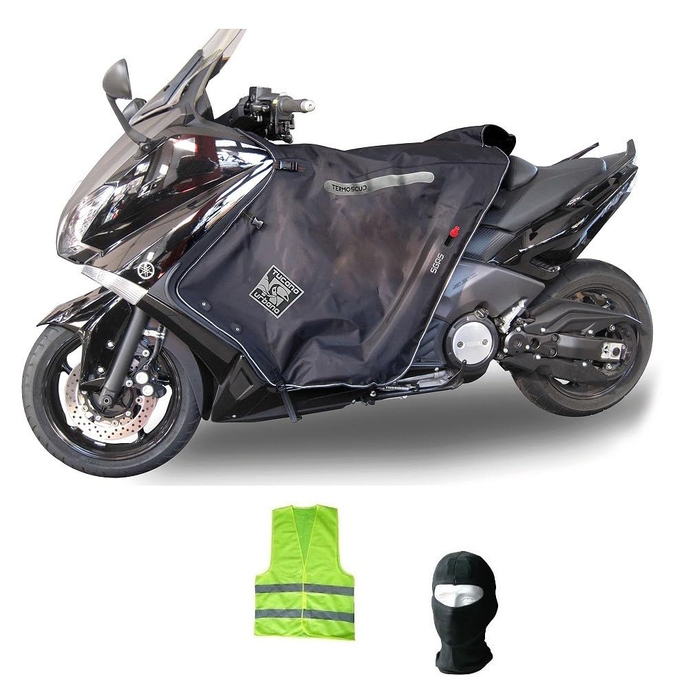 Compatible avec Yamaha T-Max 530 ABS par an 2014 14 Couvre-Jambes R089-X TERMOSCUDO Tucano Urbano Couverture Thermique IMPERMÉABLE Interne en Fourrure ECO SPÉCIFIQUE pour Scooter