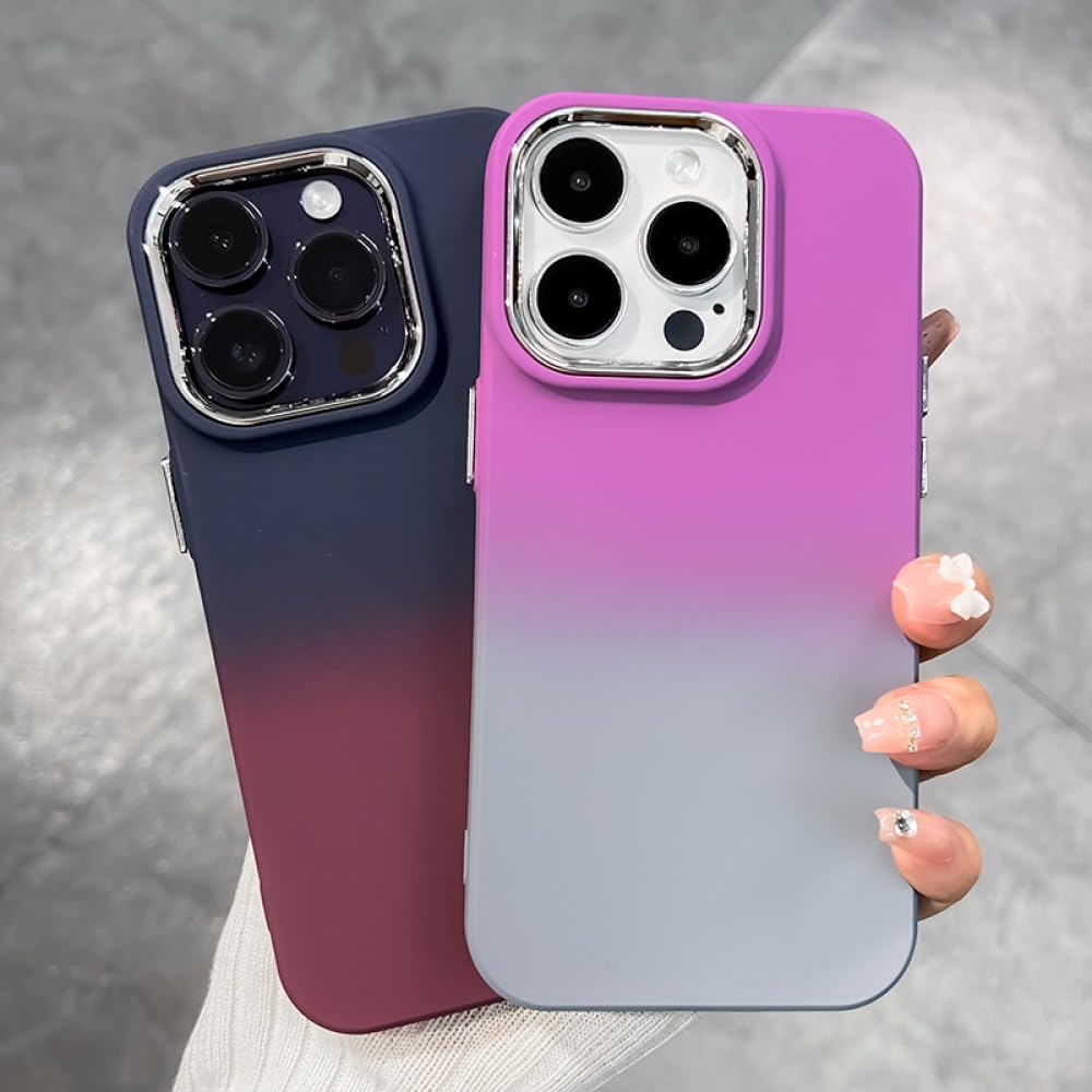 美品! iPhone 14 Pro Maxグラデーション ブラックケース付き Amazon.co.jp: 高級耐衝撃メッキカラーグラデーション電話ケース