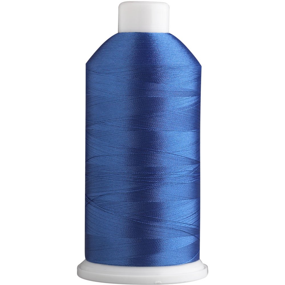 Superpunch SuperB Embroidery Thread, 5000 m Cone, Fleur de Lys Blue 1163