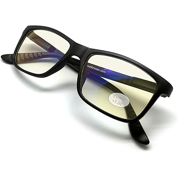 blue light reading glasses with magnification