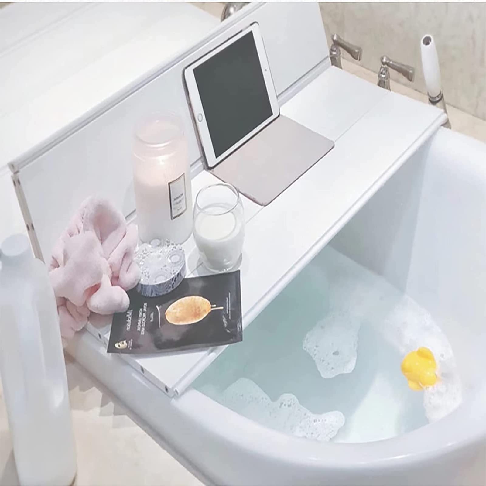 【新品未開封】トクラス浴槽カバー Amazon｜浴室読書リラックススタンド用折りたたみ可能PVC浴槽カバー