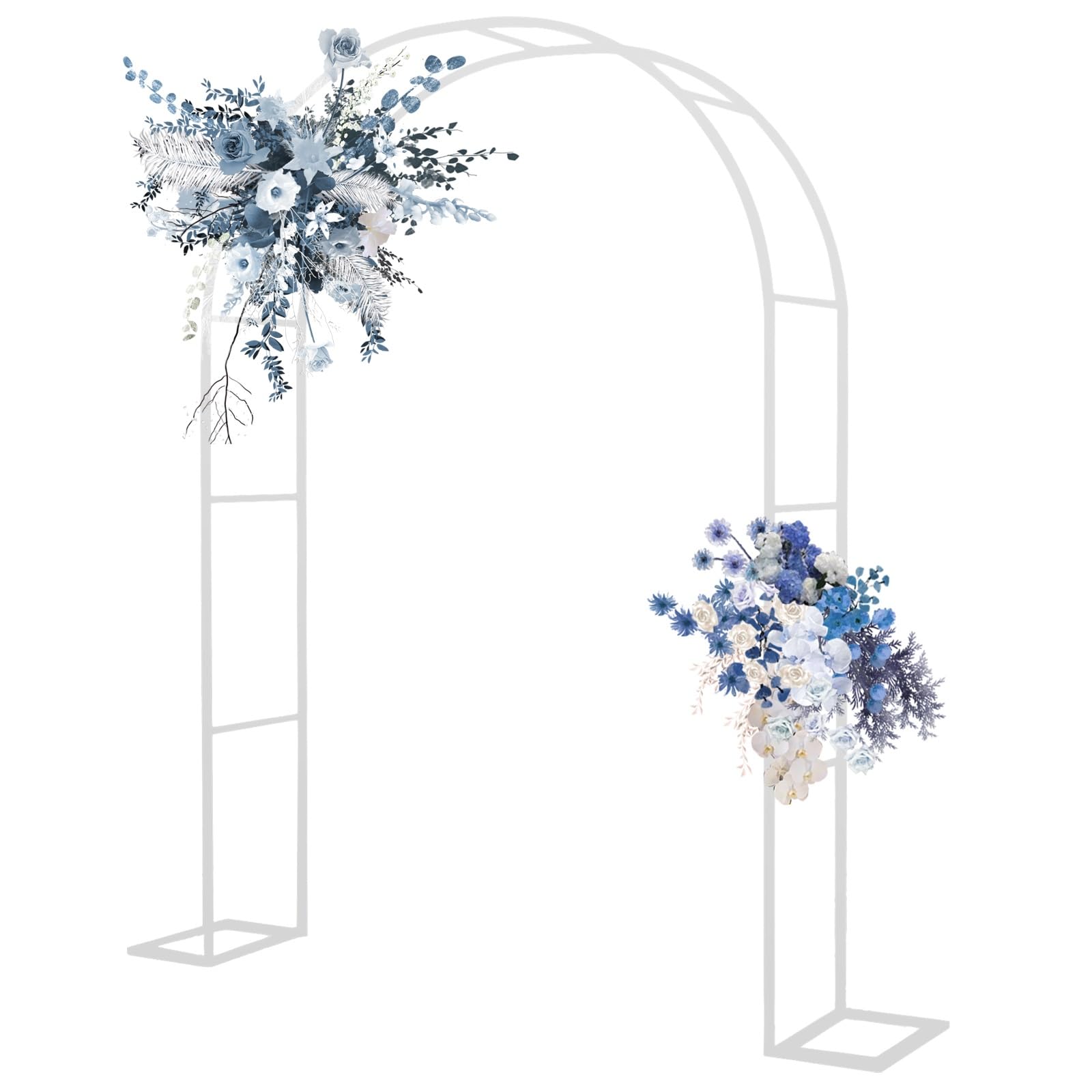 Arche de jardin en métal robuste 200x230 cm avec cadre en acier durable pour treillis