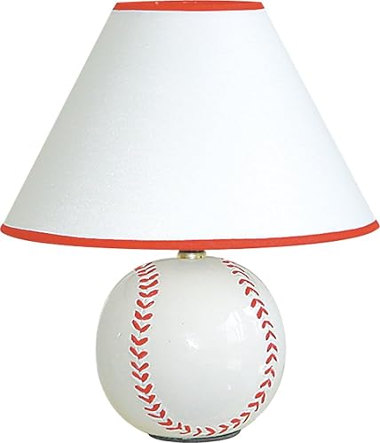 Lámpara de mesa deportiva de béisbol de cerámica de 12 "H - 604BB