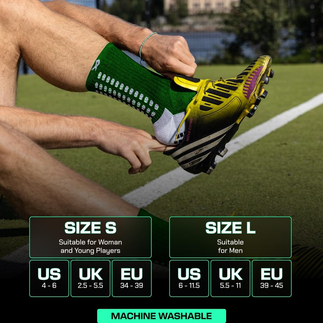 Lux Dual Grip Socks - Soccer Grip Socks for Men and Women. GripArray Performance & Comfort - Image 5