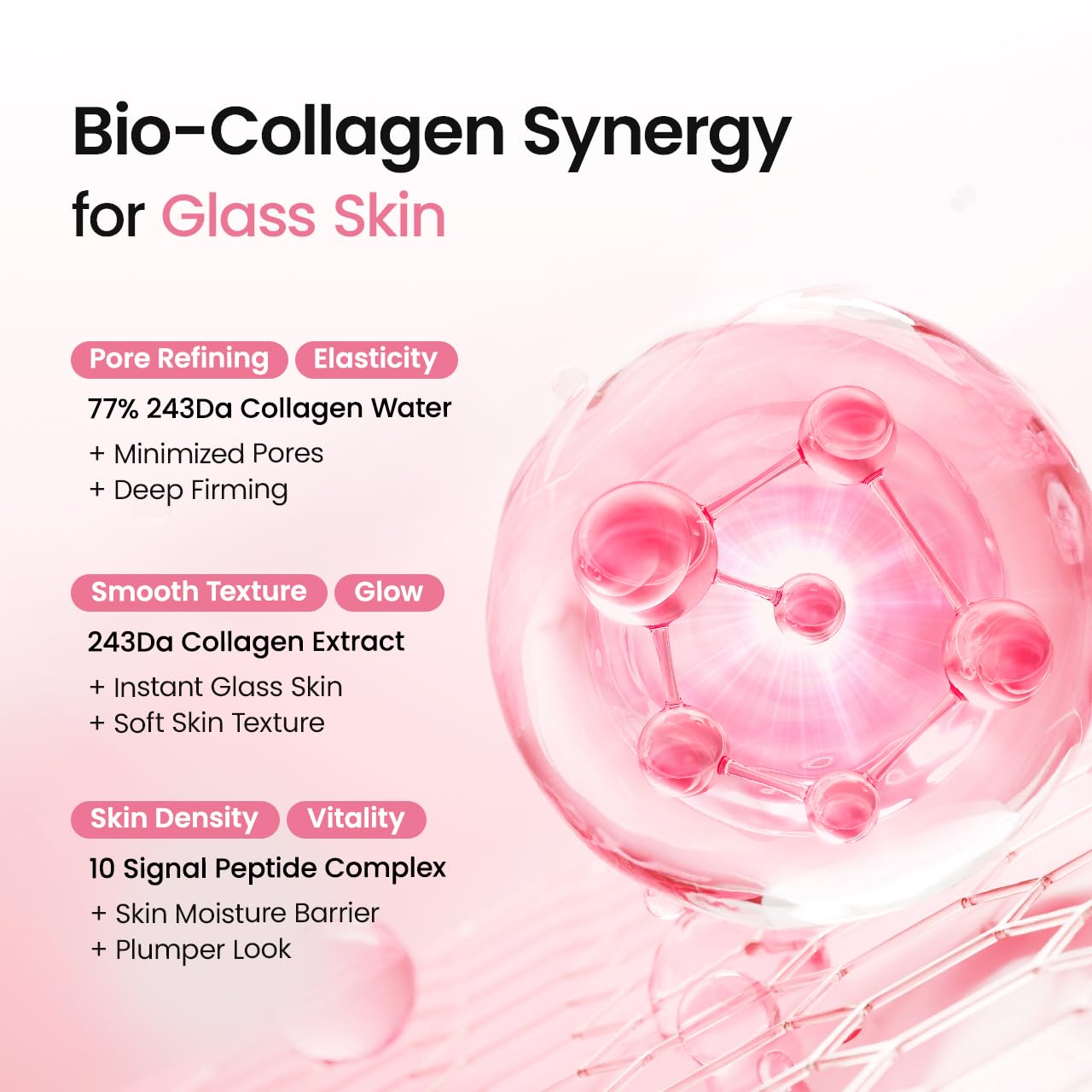BIODANCE Jelly Serum Mist al Collagene Peptidico – Spray Viso Idratante Effetto "Glass Skin", Anti-Age Rimpolpante, Hydrogel Spray Innovativo, Skincare Coreana | 50 ml