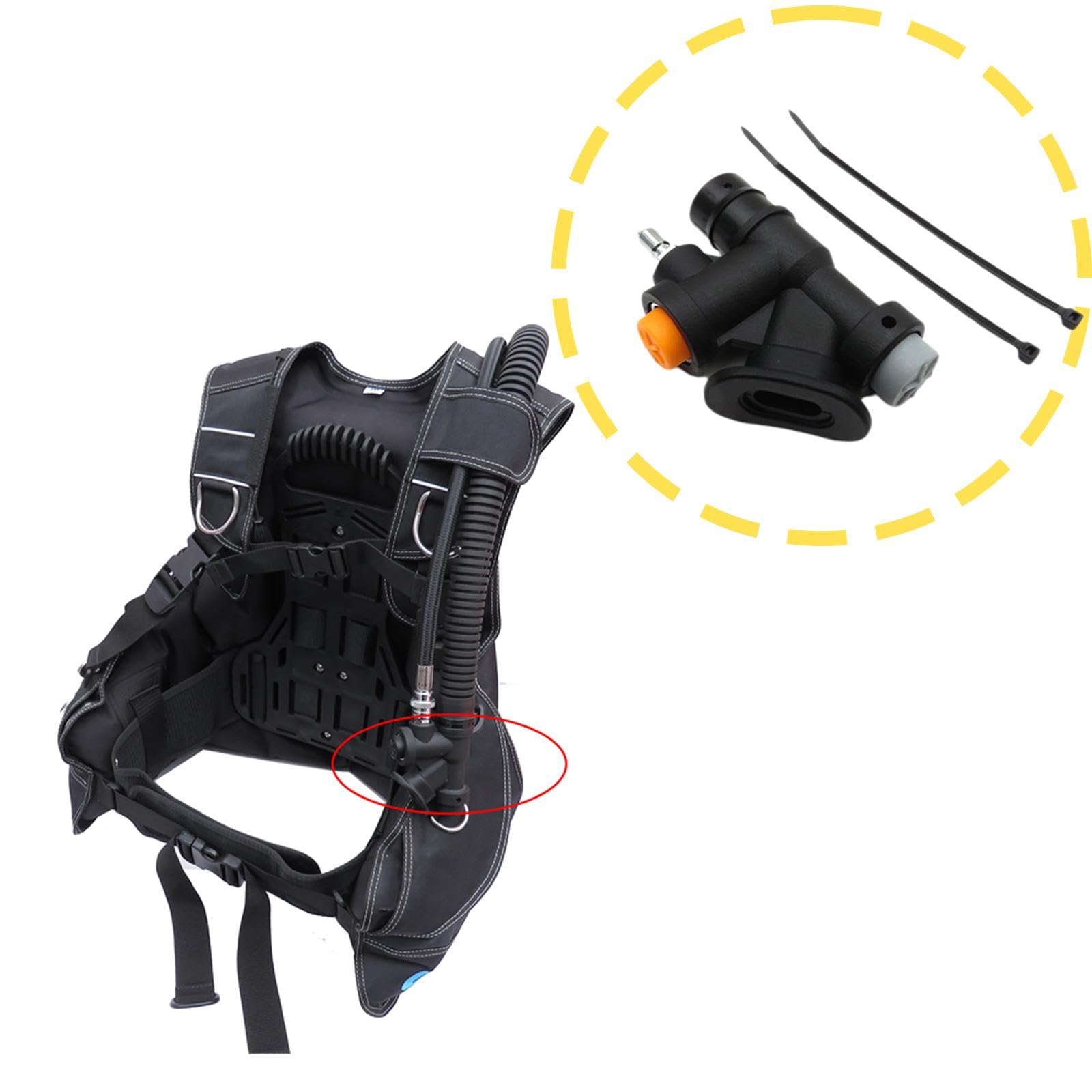predolo Dispositivo di Gonfiaggio per GAV da Immersione, Valvola Orale Tipo K