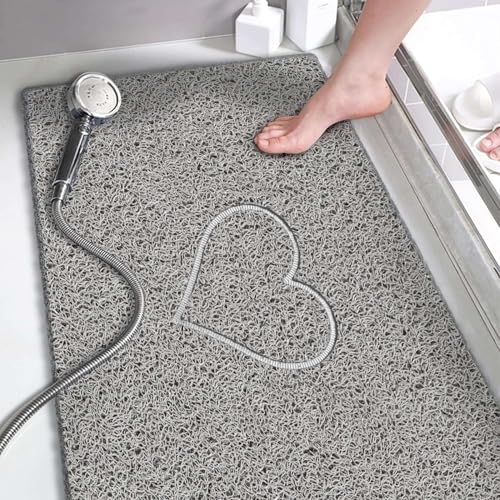 Nicoman Heart Shower Mat Non Slip Anti Mould, 40x60 cm Bath 
