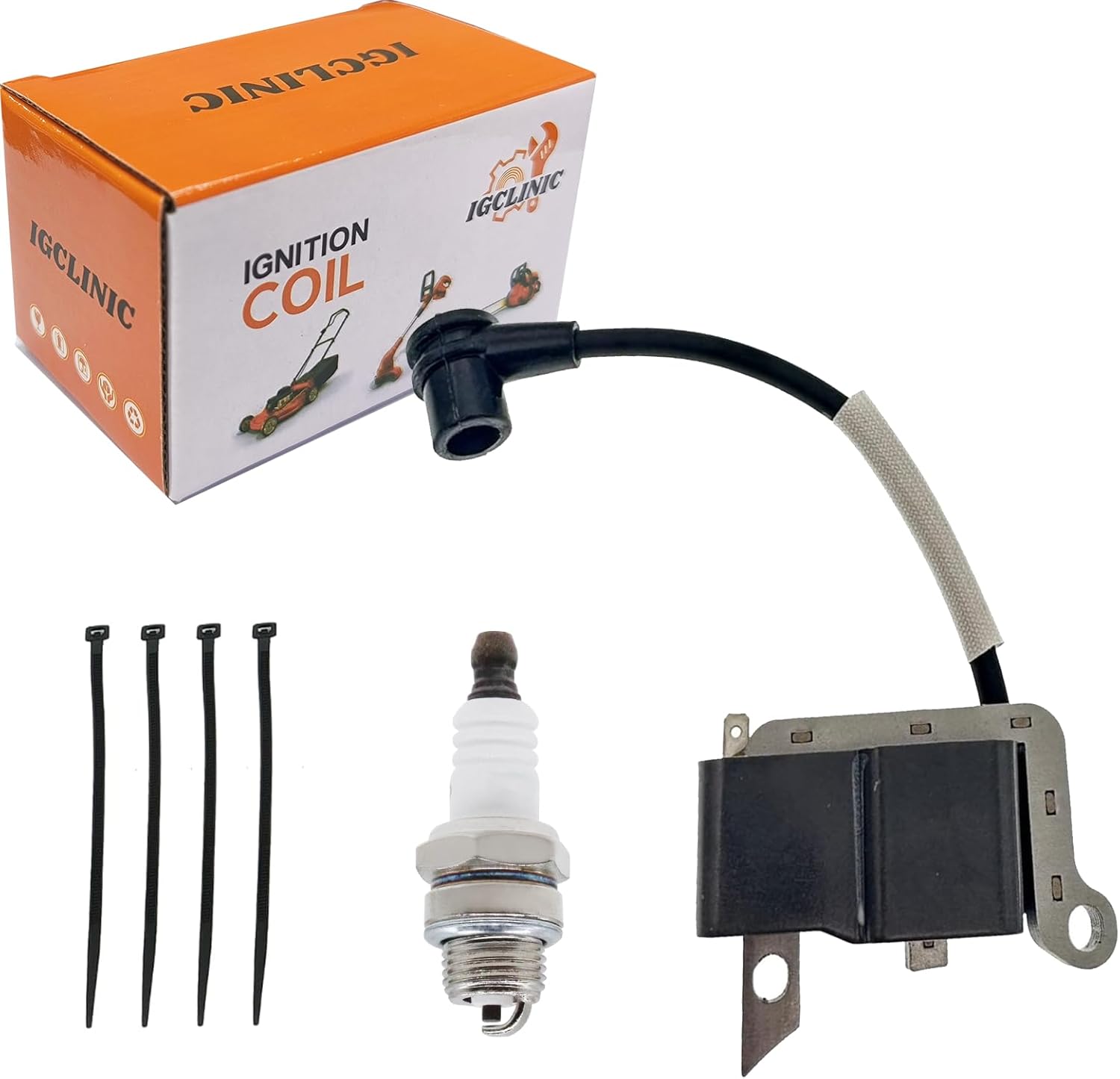 PB-770T Ignition Coil Kit and Spark Plug Compatible with Echo Backpack Blower PB-770 PB-770H,Replaces OEM# A411001521 C11454