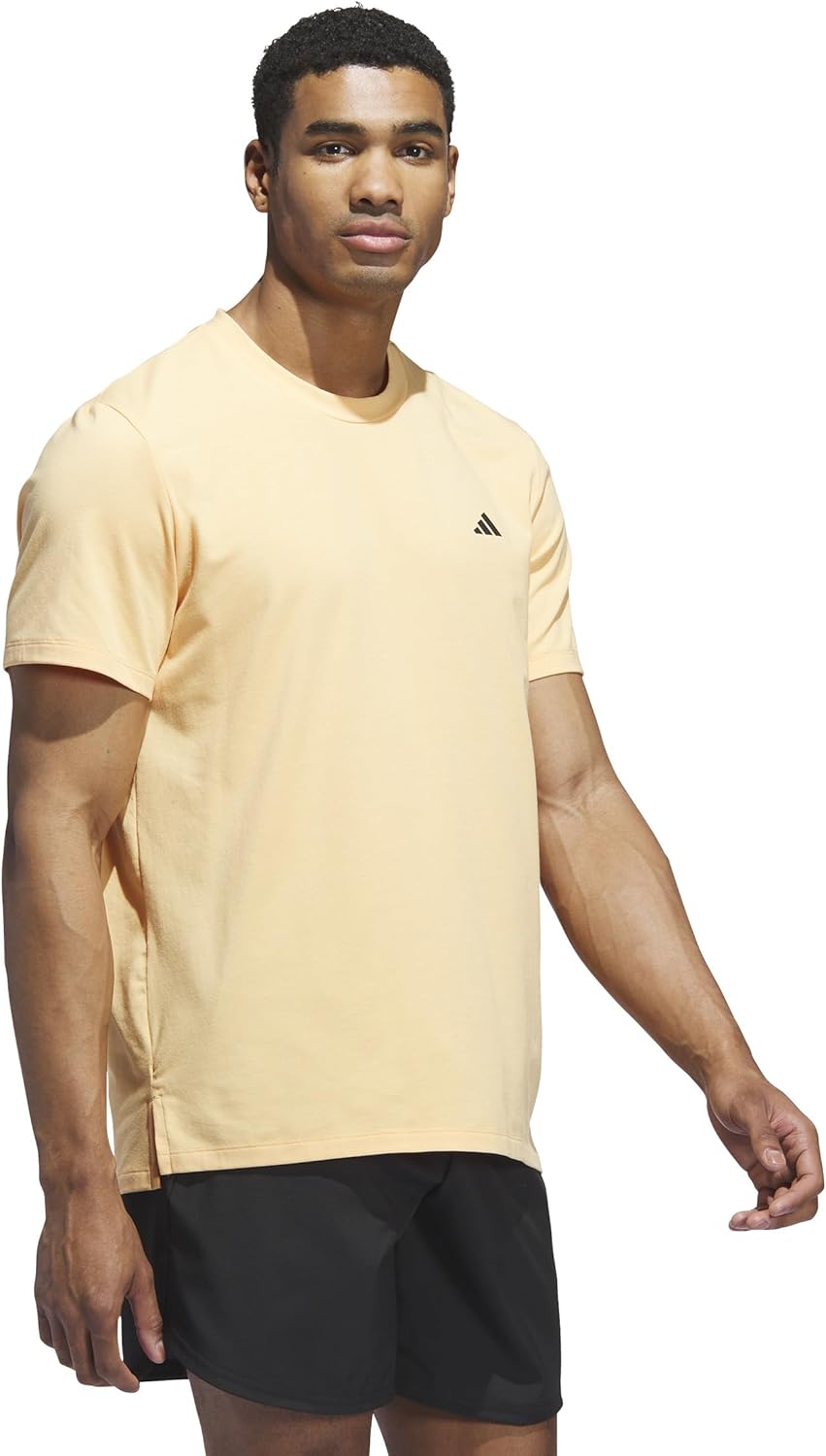 adidas Men's Axis Training T-shirt, Hazy Orange, Small/Tall - Image 2