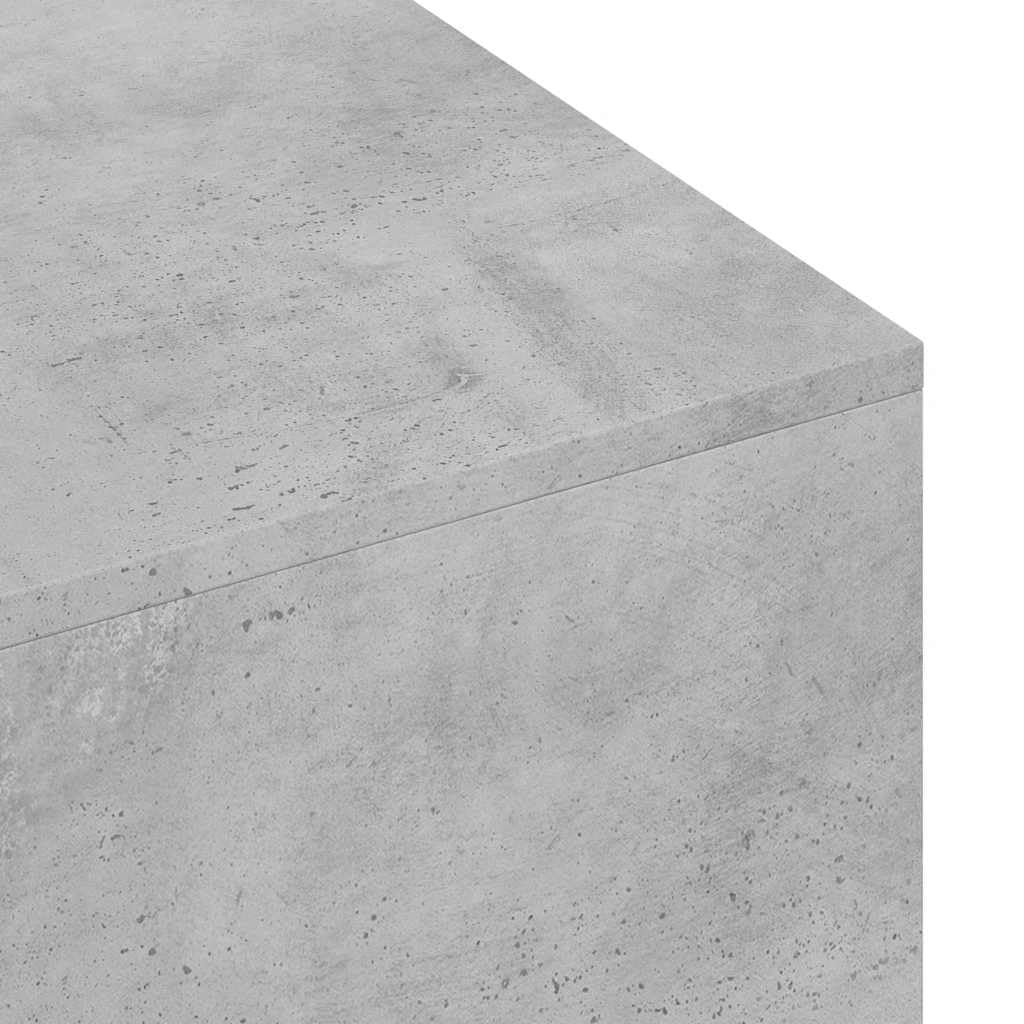 vidaXL Tavolino Salotto Grigio Cemento 100x49,5x31cm Legno Multistrato