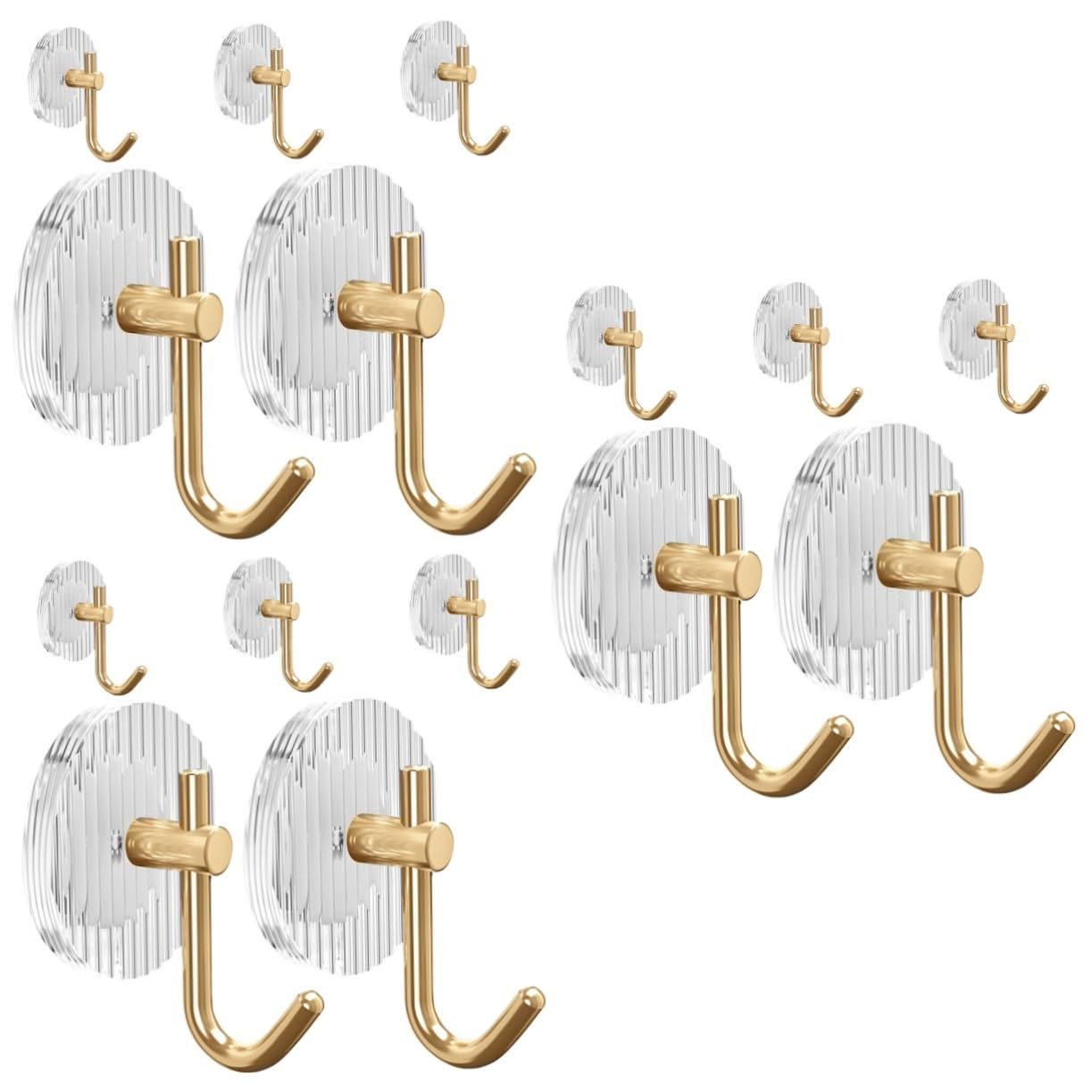 Alipis 15 Piezas Gancho Adhesivo Acrílico Perchas De Ropa Colgador De Llaves De Plástico Divertidos Ganchos Para Toallas Accesorios De Baño Ordenador Personal Niño Gorra De Viaje Único