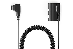 Coiled LP-E6NH Dummy Battery and Power Cable for Canon XC10