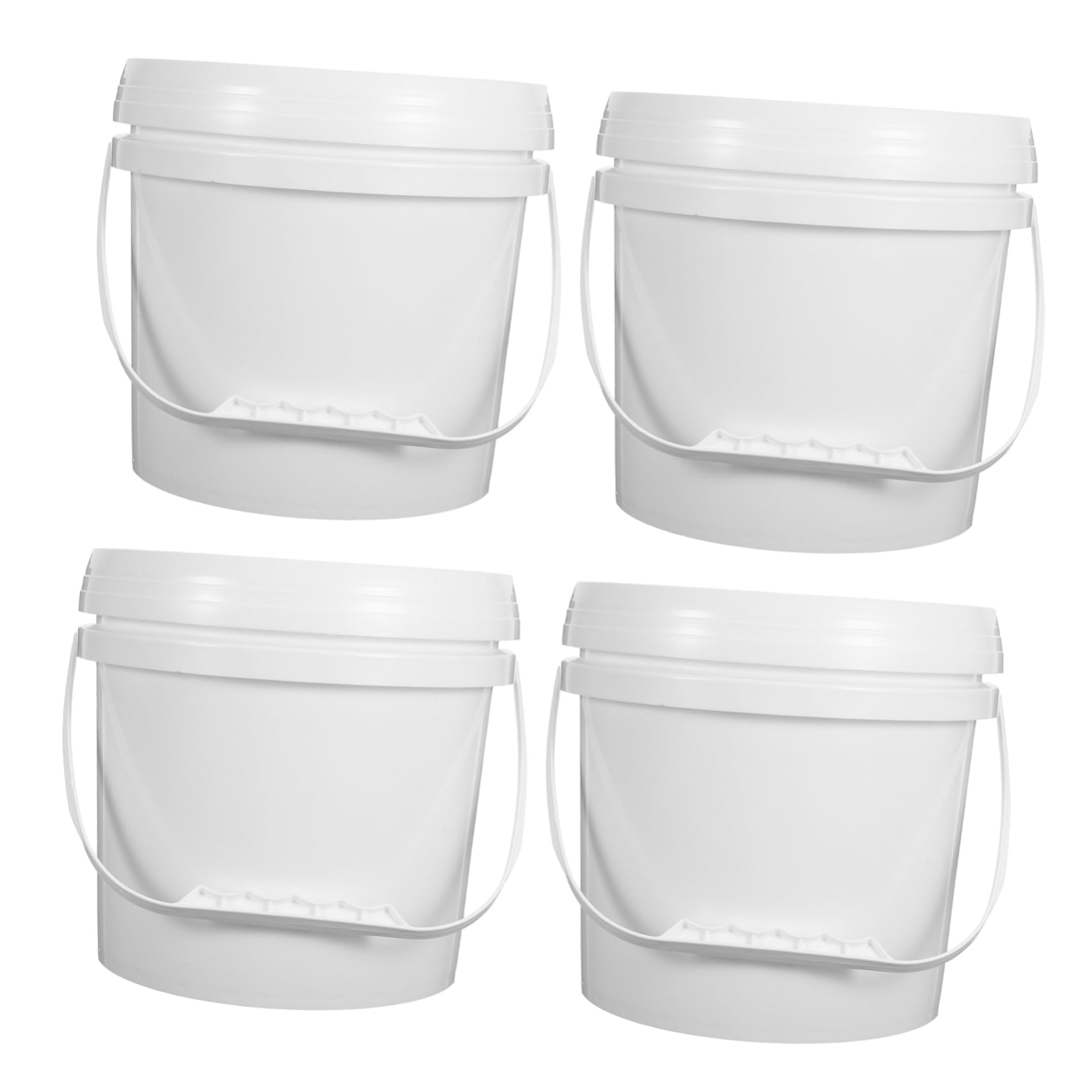 4 Pezzi Contenitori Alimentari da Secchi per Gelato Ermetici e Resistenti Organizer Versatile per Conservazione Cibo Progetti Artistici e Garage