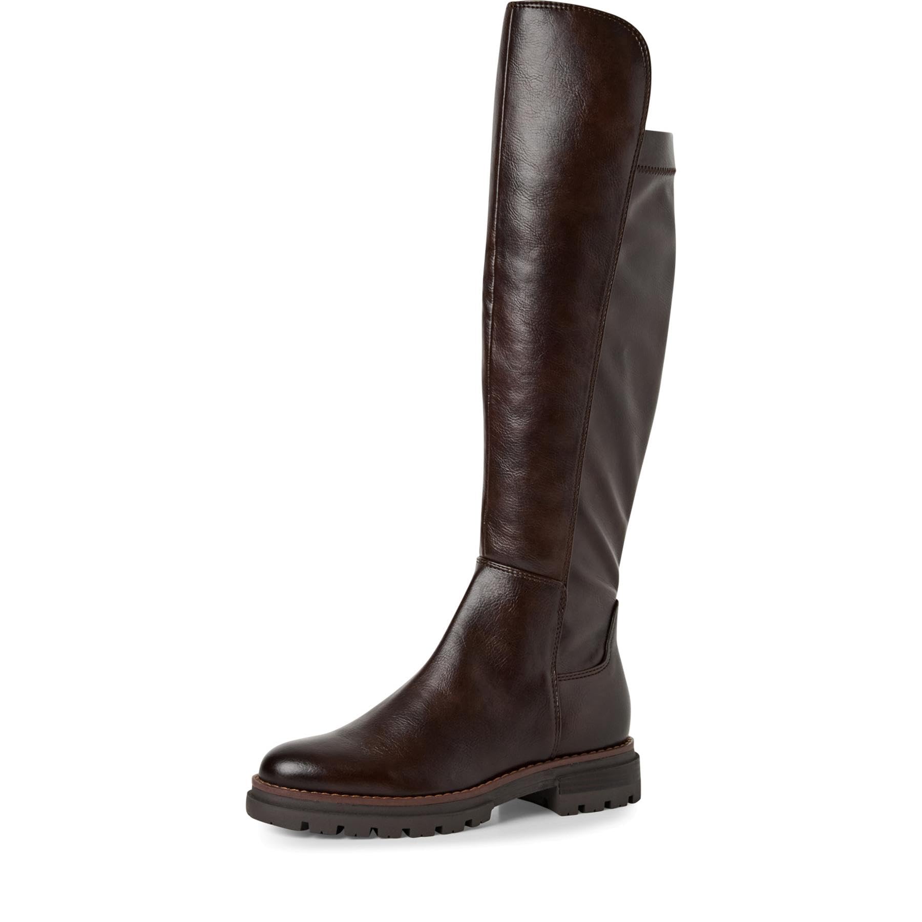 MARCO TOZZI Damen Overknee Stiefel Flach mit Reißverschluss