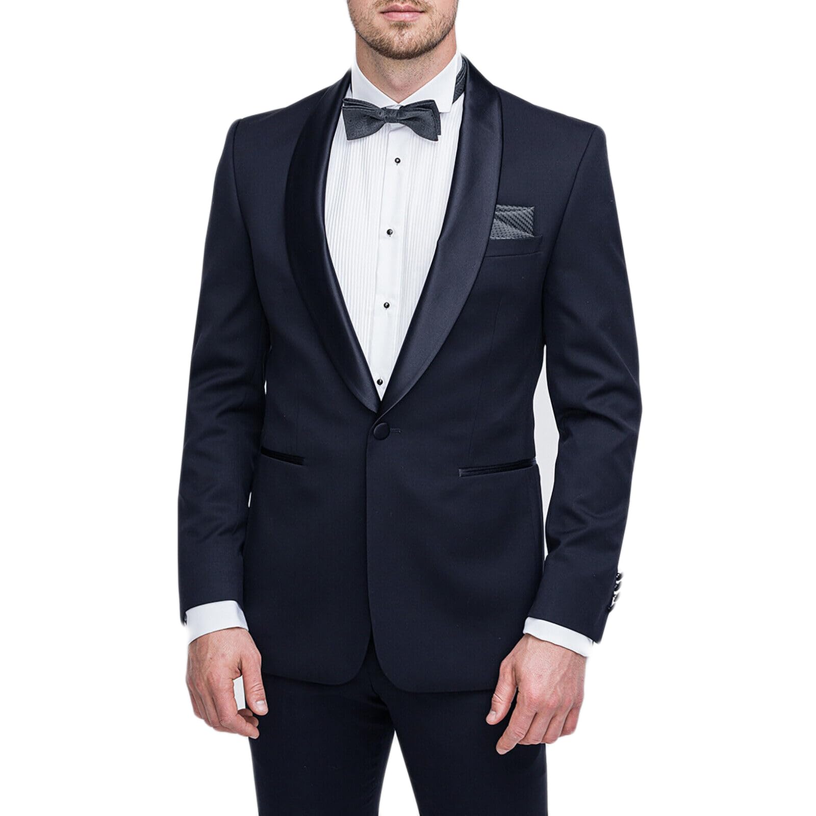 Smoking Homme Ligne Couturière Robe Élégante Ensemble Veste Pantalon Cérémonie Mariage