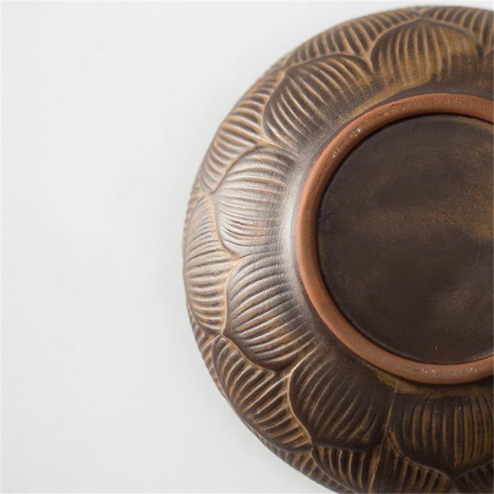 Bruciatore di incenso creativo in ceramica, piccolo, for uso domestico, porta a forma loto, ornamenti decorativi