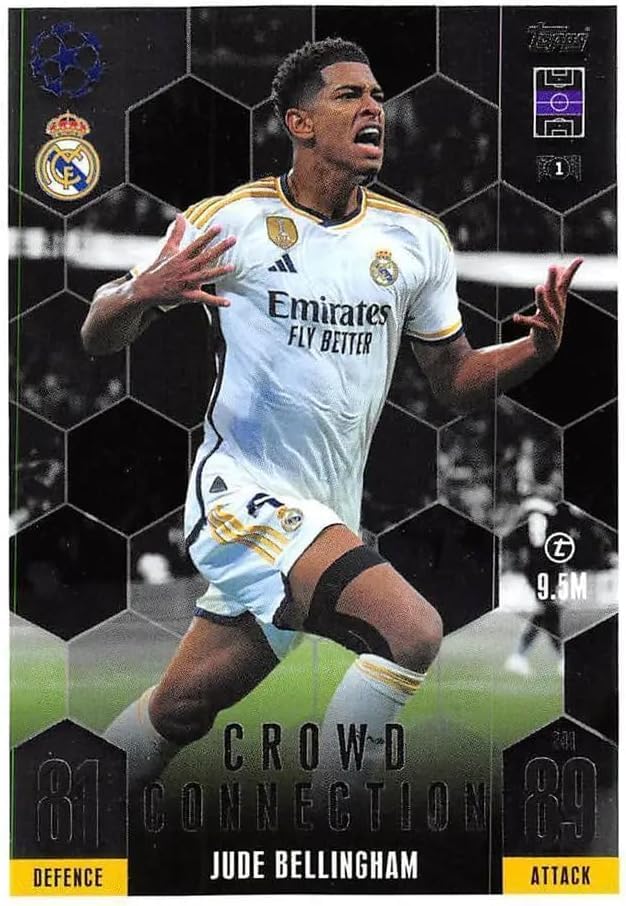 Match Attax Extra 2023 2024 Jude Bellingham Crowd Connection Trading Card โ image 1