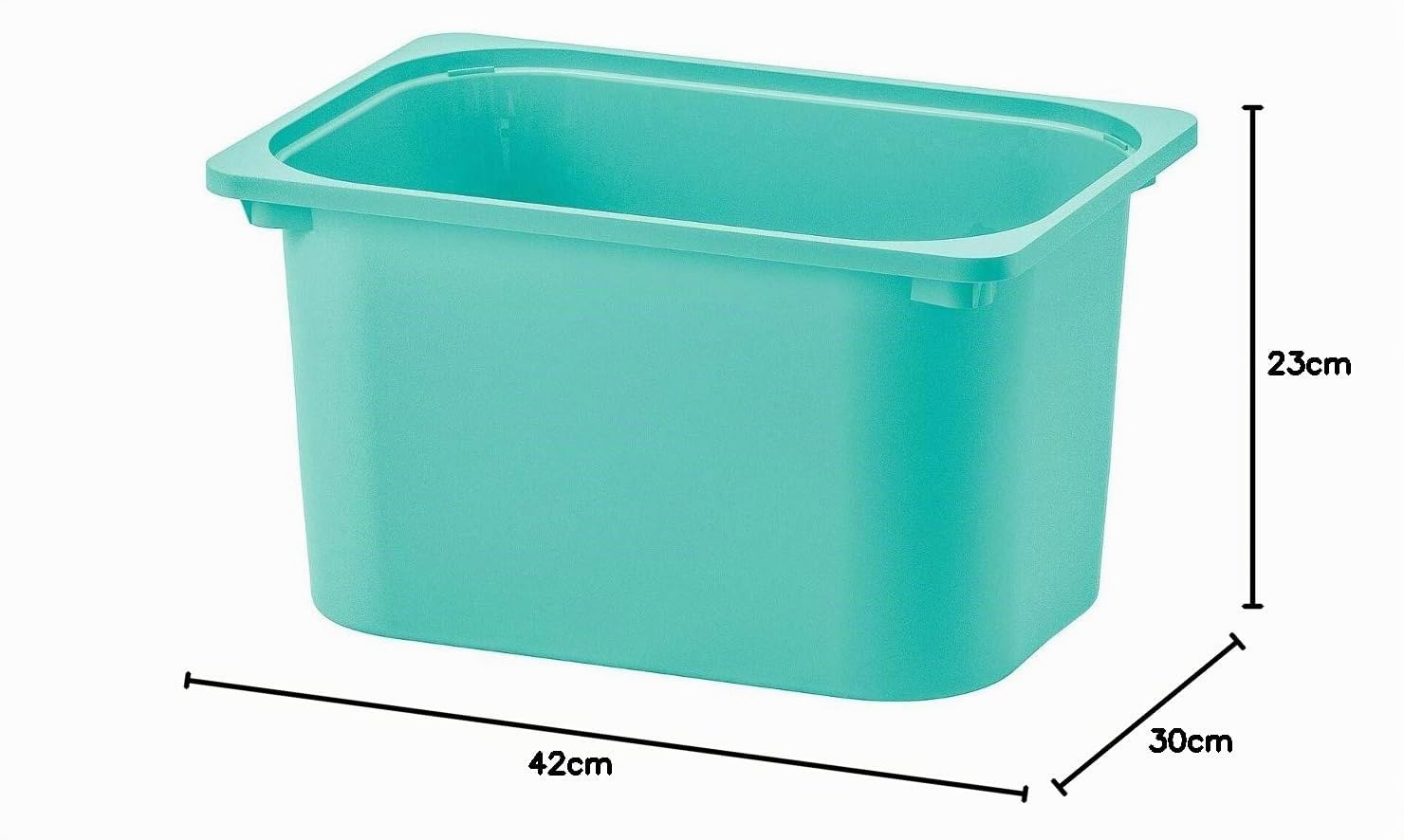 Ikea 404.640.31 TROFAST Box, türkis42x30x23 cm HomeImprovement, Farbe Küche, Haushalt & Wohnen