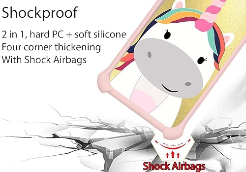 Miniatura 2 de jioeuinly Funda para Vivo V27e compatible con Vivo V27e con protector de pantalla de vidrio templado, soporte de anillo, luz dorada reflectante,