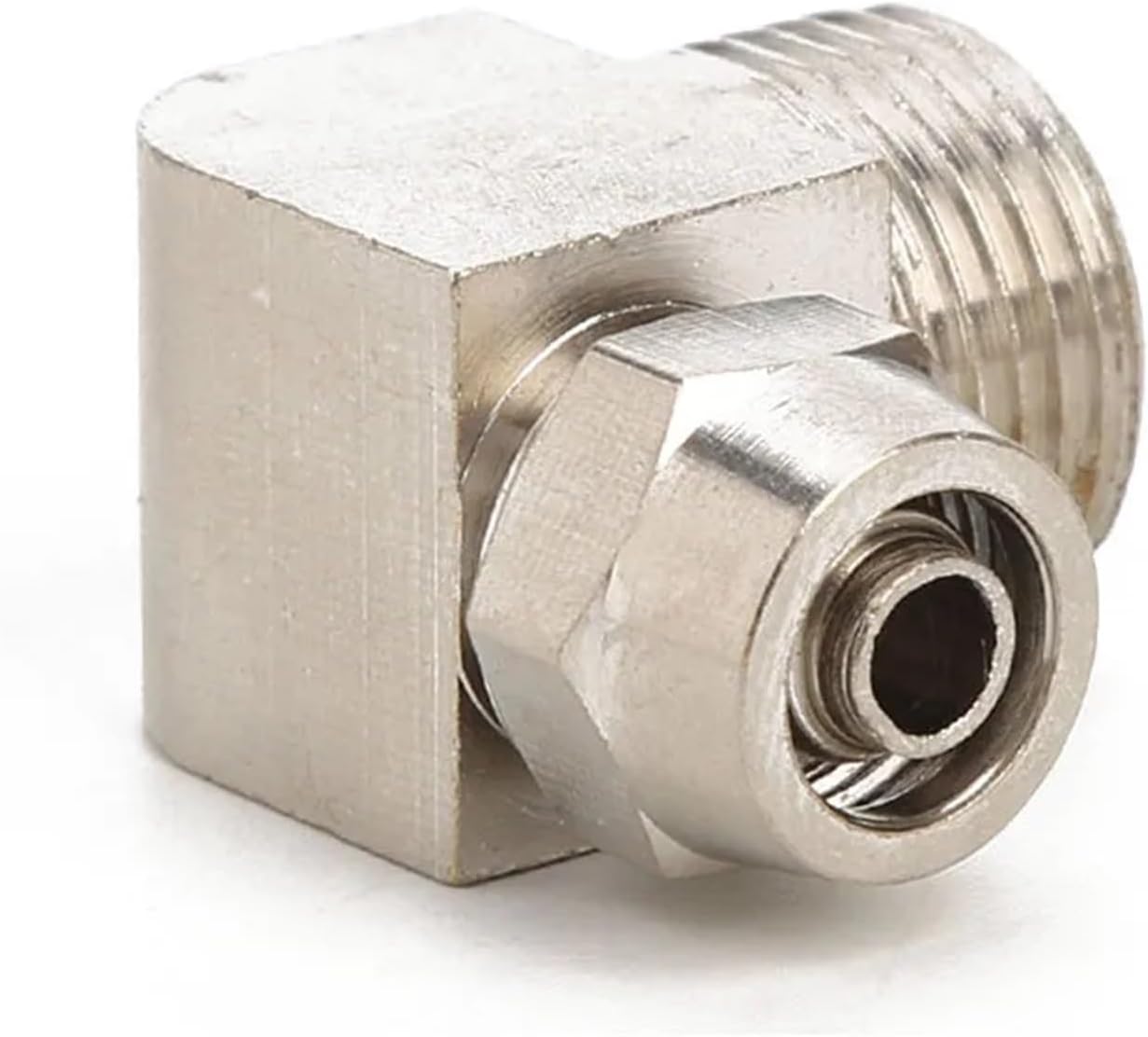 Pneumatic Quick Screwing Fittings Pipe Connectors PV 4 6 8 10 12mm Male Thread Air Hose Connector Copper Nickel Plating Coupling(1204)