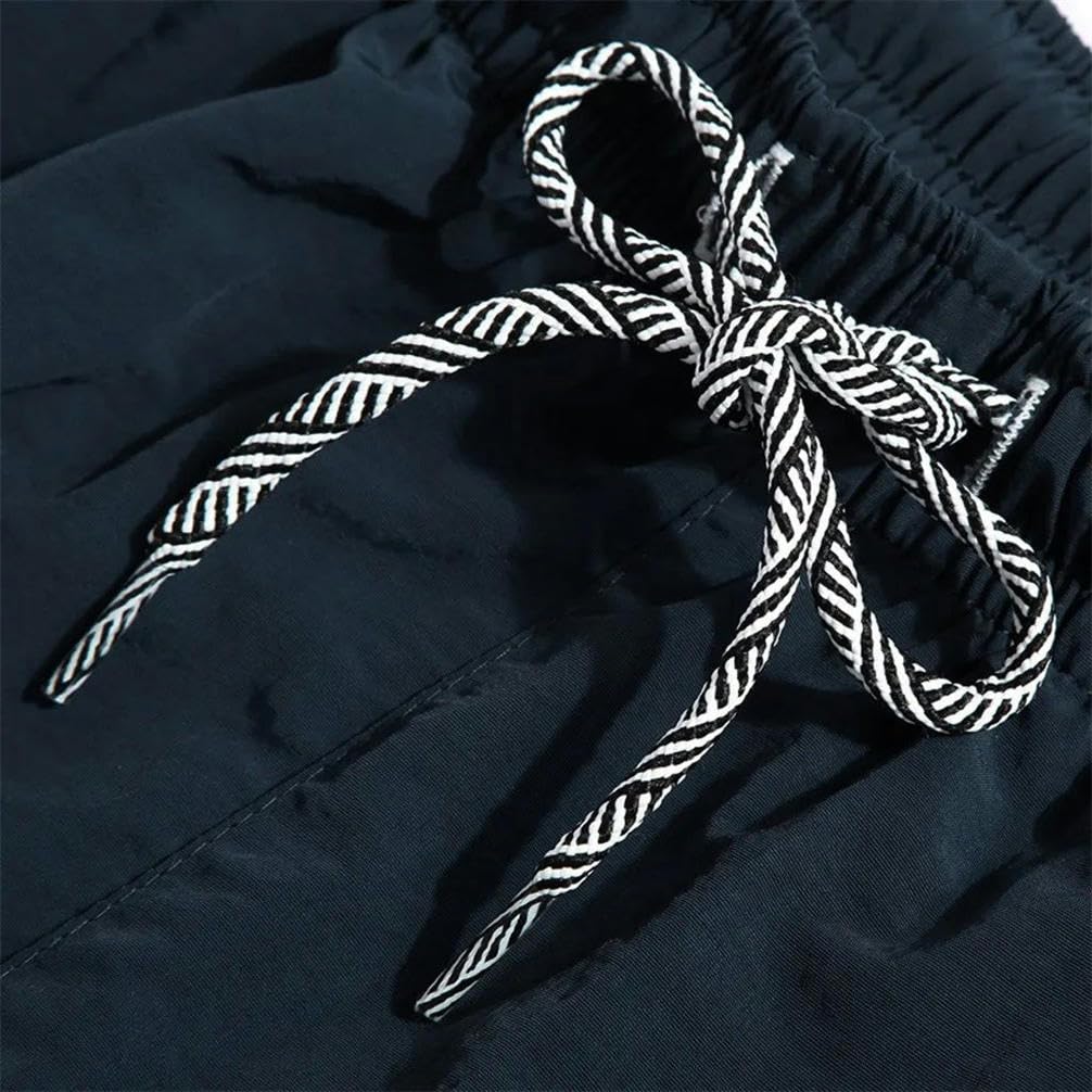 Pantaloncini da spiaggia solidi estivi per gli uomini Casual coulisse pantaloncini sportivi maschili traspiranti casual pantaloni sportivi
