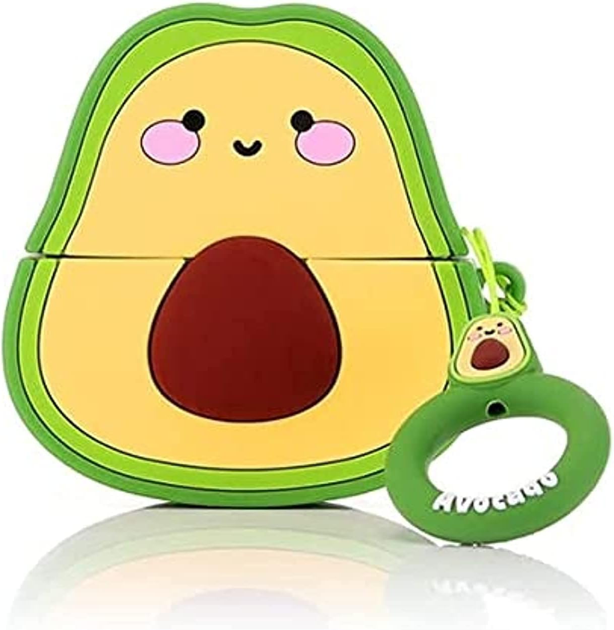 YONK Protective Case Compatible with New Apple AirPods 3rd 2021 Generation ((Smile Avocado))