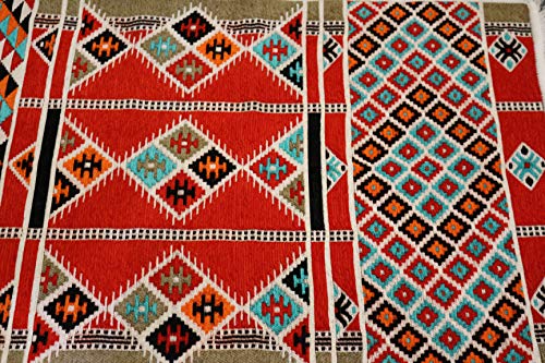 Alfombra de pasillo oriental Elessar de 65x200 cm con flecos decorativos 6