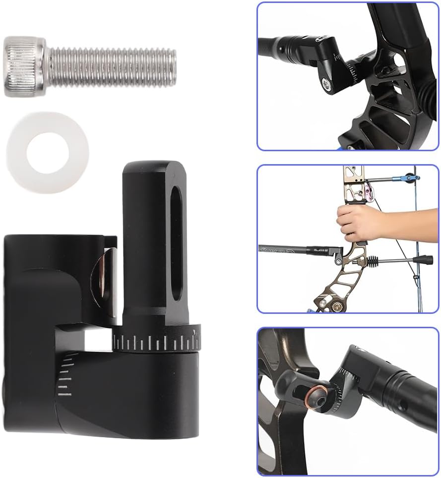 Archery Single Side Adjustable V Bar Mount,Compound Bow Quick Release Improved Stabilization Stabilizer Mount for Accuracy Lightweight Accessory Accurate Practice Sessions