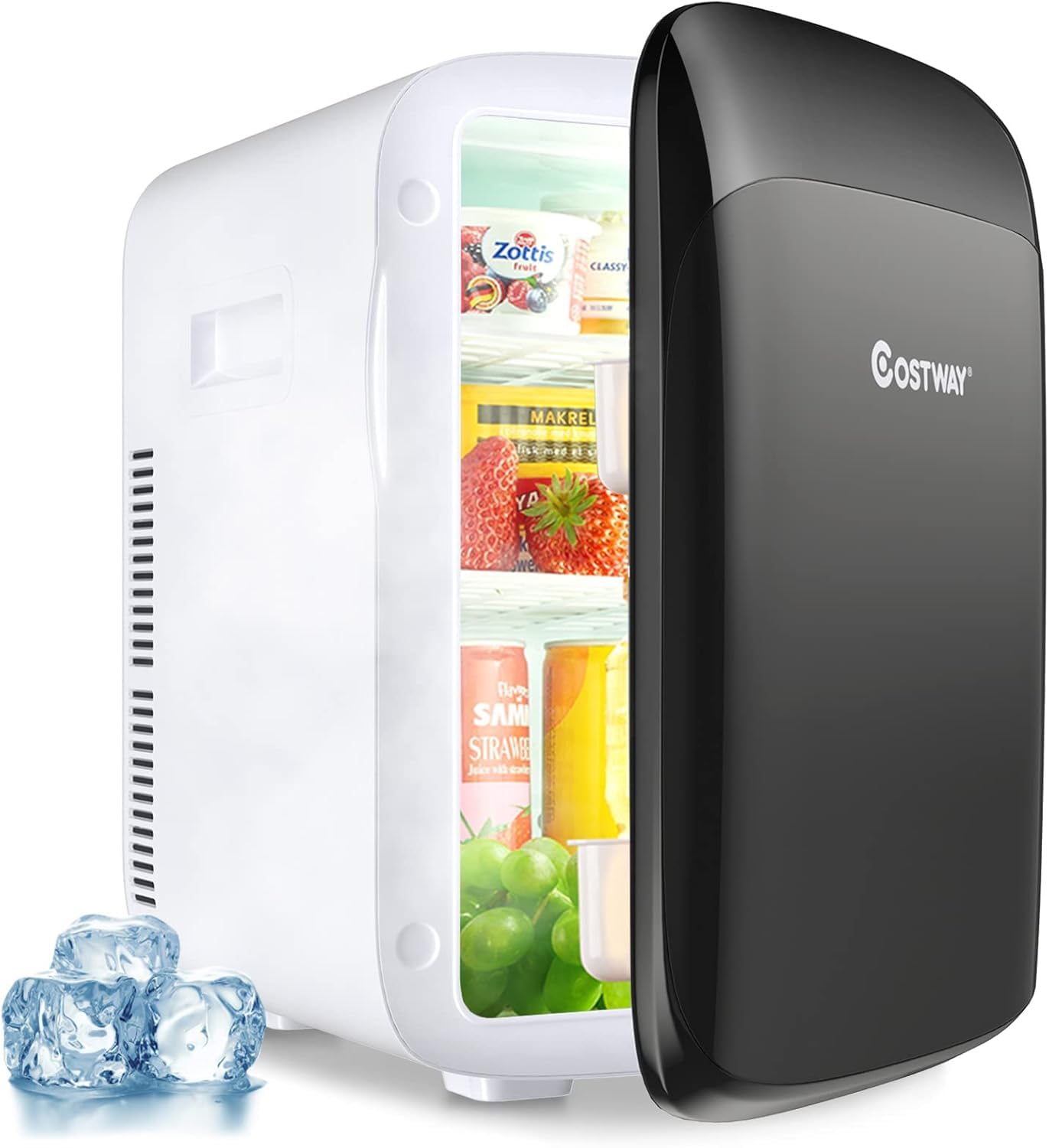 FANTASK Mini réfrigérateur 2 en 1, 15 l, petit réfrigérateur avec fonction refroidissement et chauffage