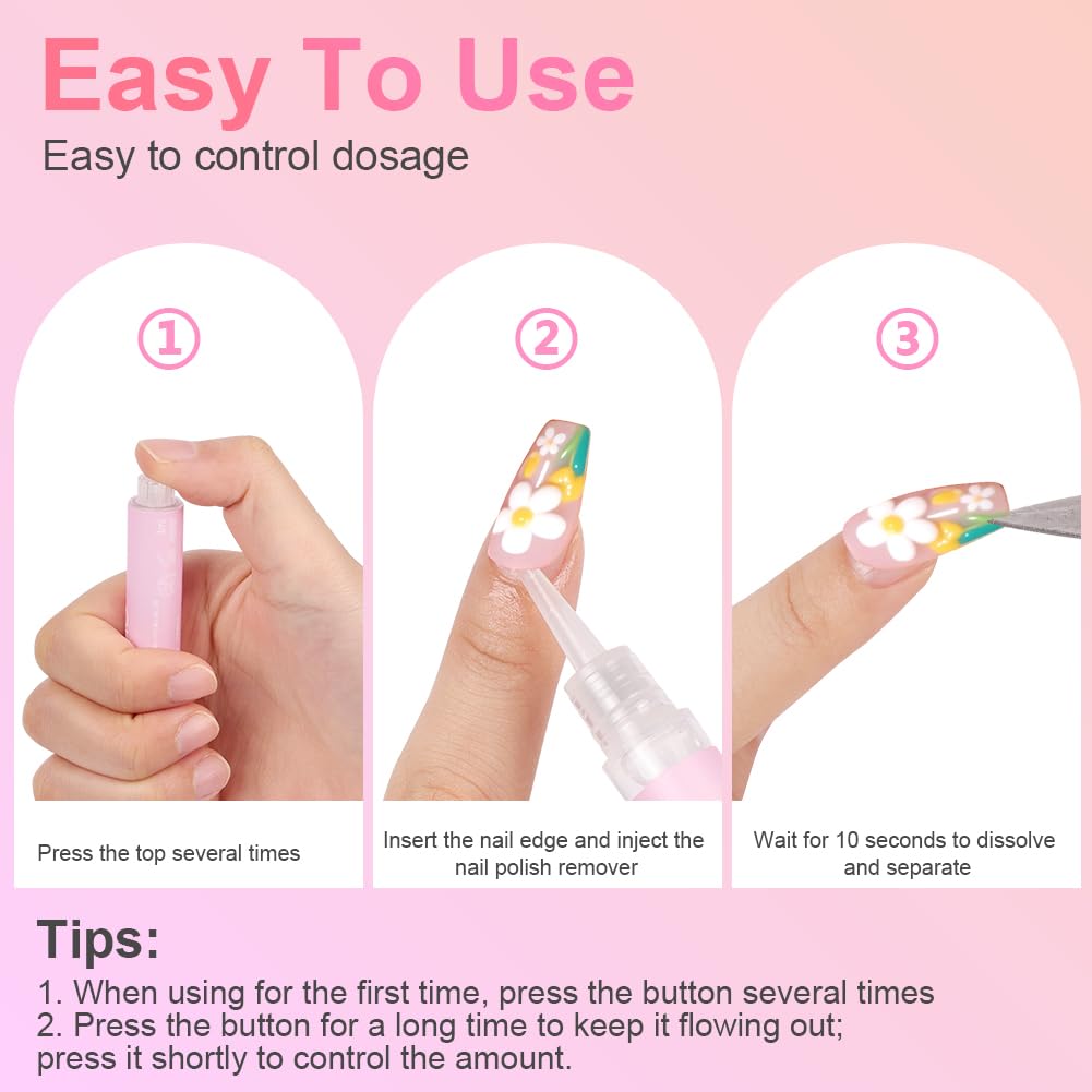 LOPHE Nail Art Polish Corrector Pen, Penna Correggi Smalto, Risultato Immediato, Accessori Gel Unghie, 3 ml