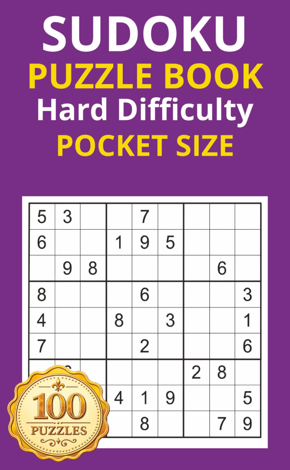 Sudoku Pocket Sized Puzzle Book - Hard Difficulty - Solutions Included: Attention and Cognitive Stimulation, On the Go