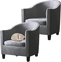 Vista 36 de Fundas de terciopelo para sillones, fundas de elastano para sillones, fundas elásticas para sillas de bañera, fundas protectoras para muebles, funda