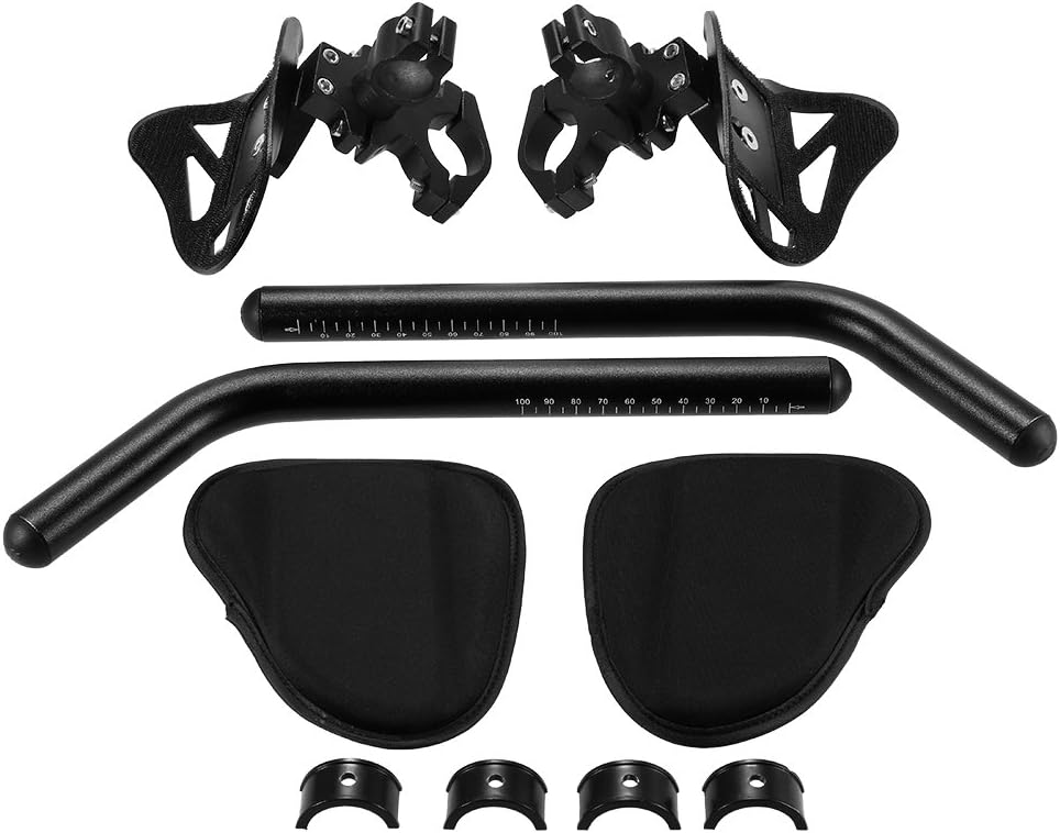 Lixada Bike Rest Handlebar Cycling Aero Bar Bicycle Relaxation Handle Bar Triathlon Mountain Bike Road Bike Arm Rest Bar Bike Aerobar