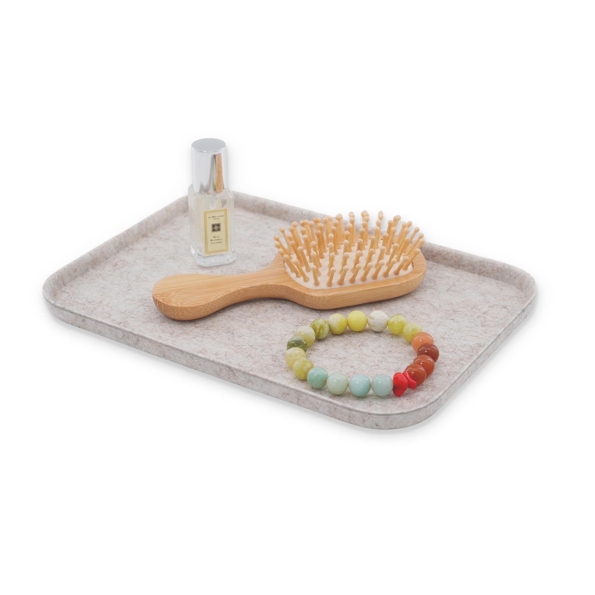 Welaxy Felt Tray Lid for Drawer Organizer bin cap of box catchall Oatmeal