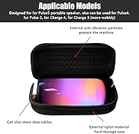 Vista 3 de Altavoz Bluetooth estuche de viaje duro, estuche de transporte duro con correa para pulso 5, pulso 4, pulso 3, 4, 5