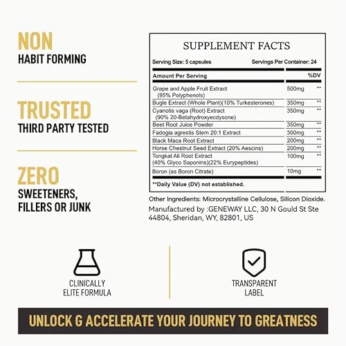 Miniatura 5 de Cápsulas de apoyo natural 13 en 1, fórmula avanzada de vitaminas Mars Men Pro, multivitamínico premium para salud y bienestar general, 120 cápsulas