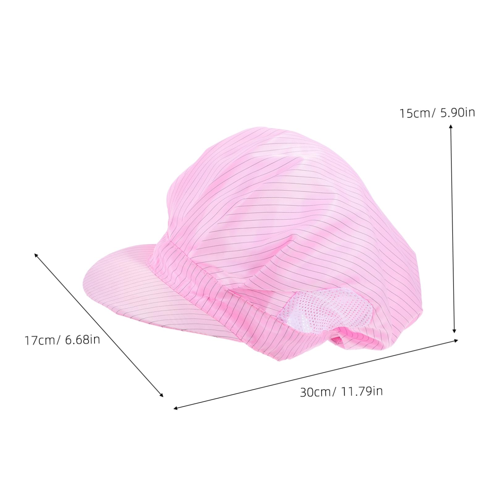 Hohopeti Beanie for Factory Mesh Cap Anti-Static Properties for Electronics Food Processing Pharma Workplaces Pink