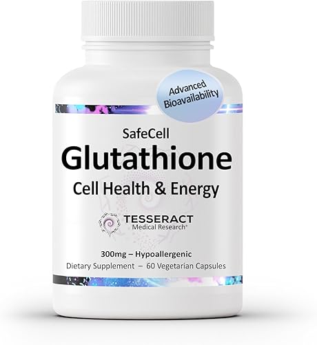 SafeCell - Suplemento de S-acetil glutatión para apoyo a la salud neurológica, potente antioxidante para ayudar a neutralizar los radicales libres,