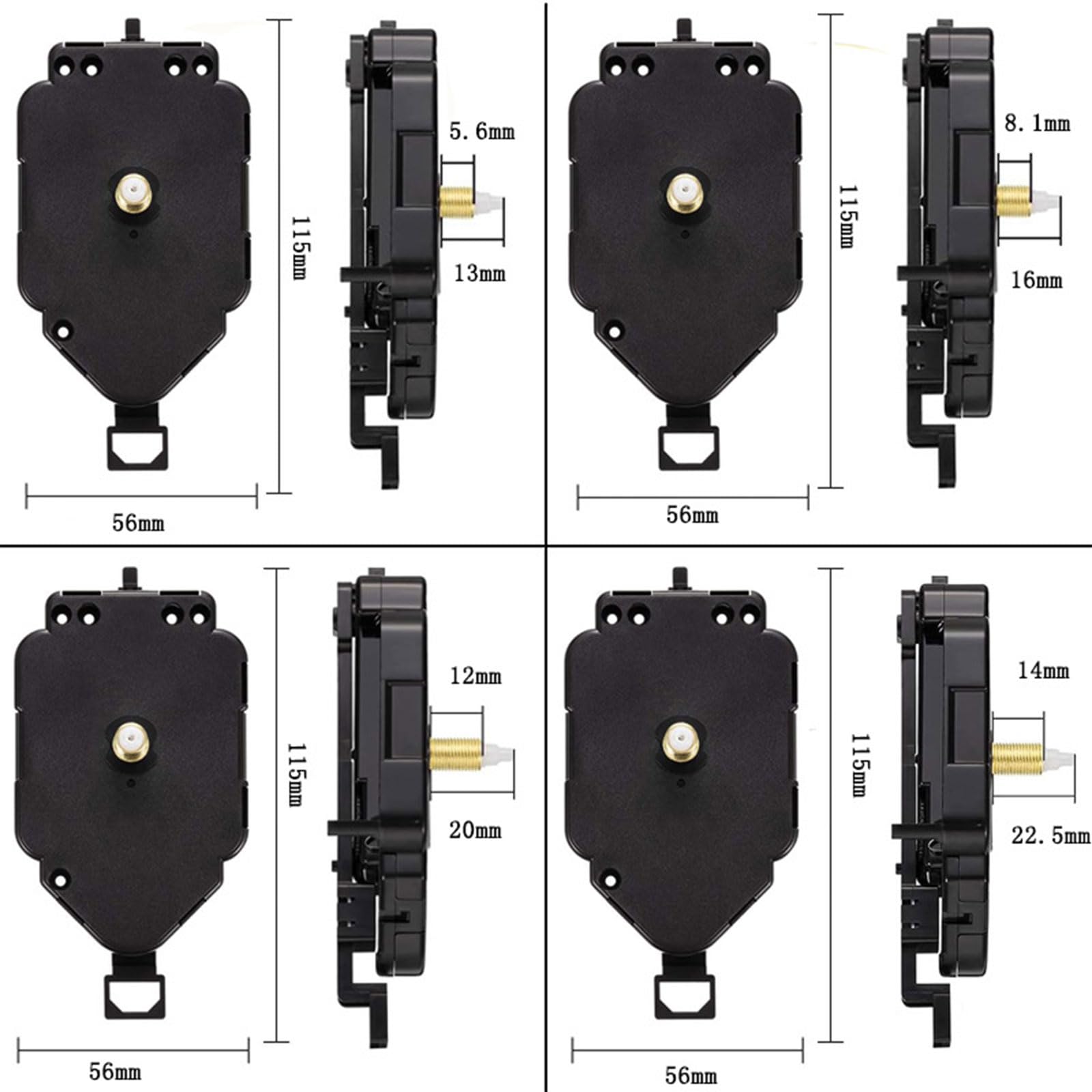 Kit de réparation d'horloge et d'artisanat avec pendule et pointeurs métalliques pour enfants Kit de réparation d'horloge et d'artisanat avec pendule et pointeurs métalliques pour enfants